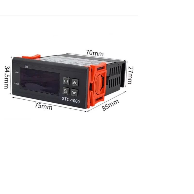 STC-1000 12V 24V 220V LCD Display Microcomputer Temperature Controller Thermostat w Plastic Head NTC Sensor 1M
STC-1000 12V 24V 220V LCD Display Microcomputer Temperature Controller Thermostat w Plastic Head NTC Sensor 1M
