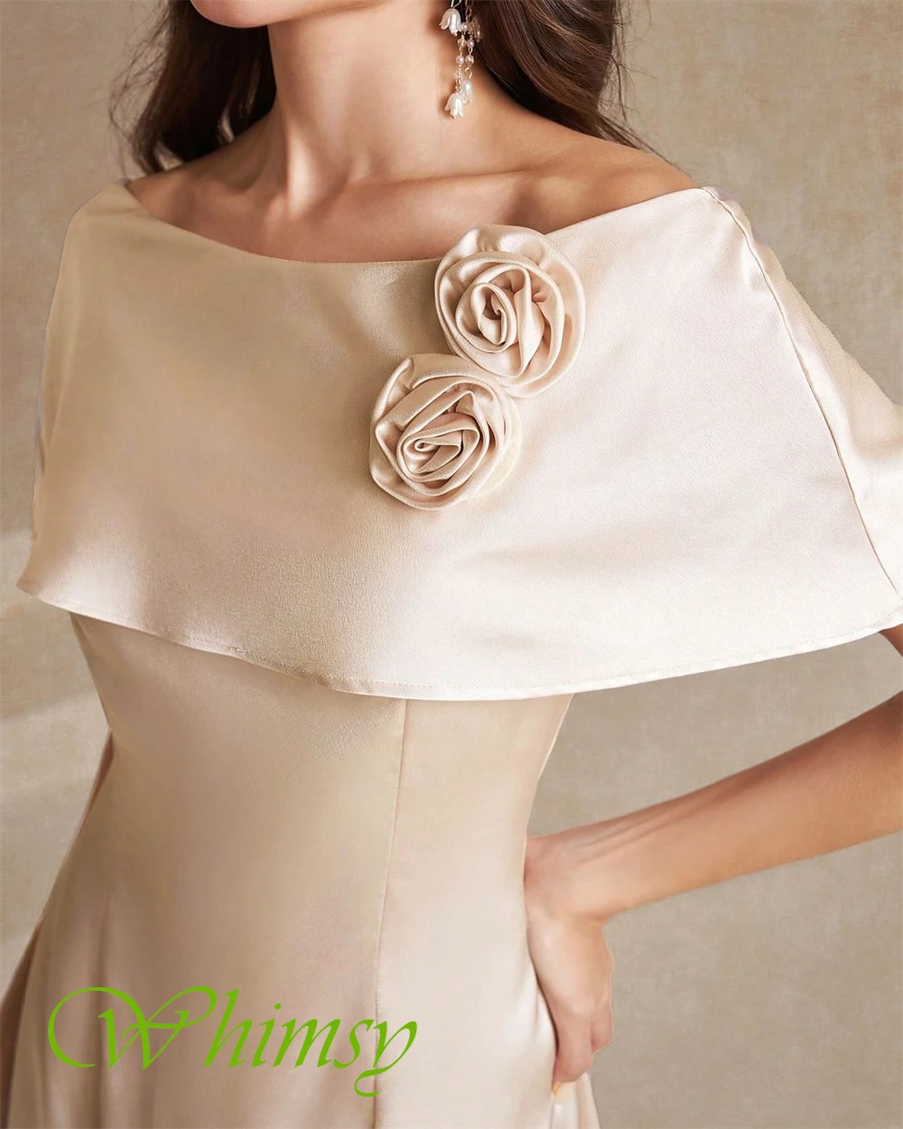 Customized Exquisite Satin Boat Neck Evening Dress Delicate Flowers Prom Dresses Modern Short Sleeves Special Occasion Gowns
Customized Exquisite Satin Boat Neck Evening Dress Delicate Flowers Prom Dresses Modern Short Sleeves Special Occasion Gowns