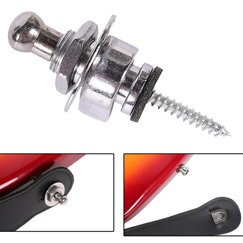 Guitar Strap Lock, Metal Acoustic Guitar Tail Staples, Non-Slip Guitar Strap Staples, Anti-Off Electric Strap Buckle
Guitar Strap Lock, Metal Acoustic Guitar Tail Staples, Non-Slip Guitar Strap Staples, Anti-Off Electric Strap Buckle