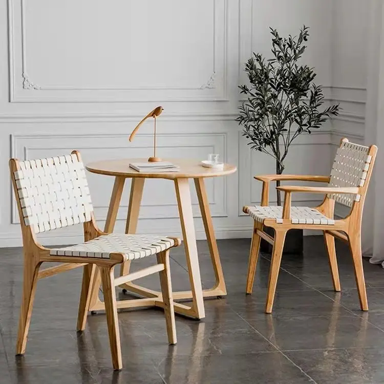 Saddle Leather Chair Home Modern Simple Solid Wood Chair Nordic Light Luxury Dining Chair
Saddle Leather Chair Home Modern Simple Solid Wood Chair Nordic Light Luxury Dining Chair