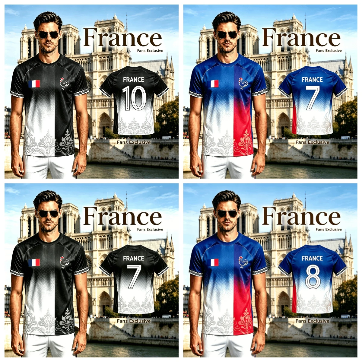 2026 Family Matching 3D Printed French Flag Printed Fan Shirt Breathable Quick Drying Outdoor Football Short Sleeve T-shirt
2026 Family Matching 3D Printed French Flag Printed Fan Shirt Breathable Quick Drying Outdoor Football Short Sleeve T-shirt