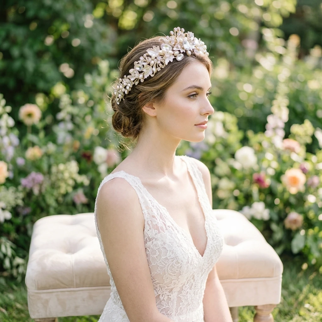 Bridal Alloy Rhinestone Crown Headpiece Gold Silver Wedding Accessory For Bride
Bridal Alloy Rhinestone Crown Headpiece Gold Silver Wedding Accessory For Bride