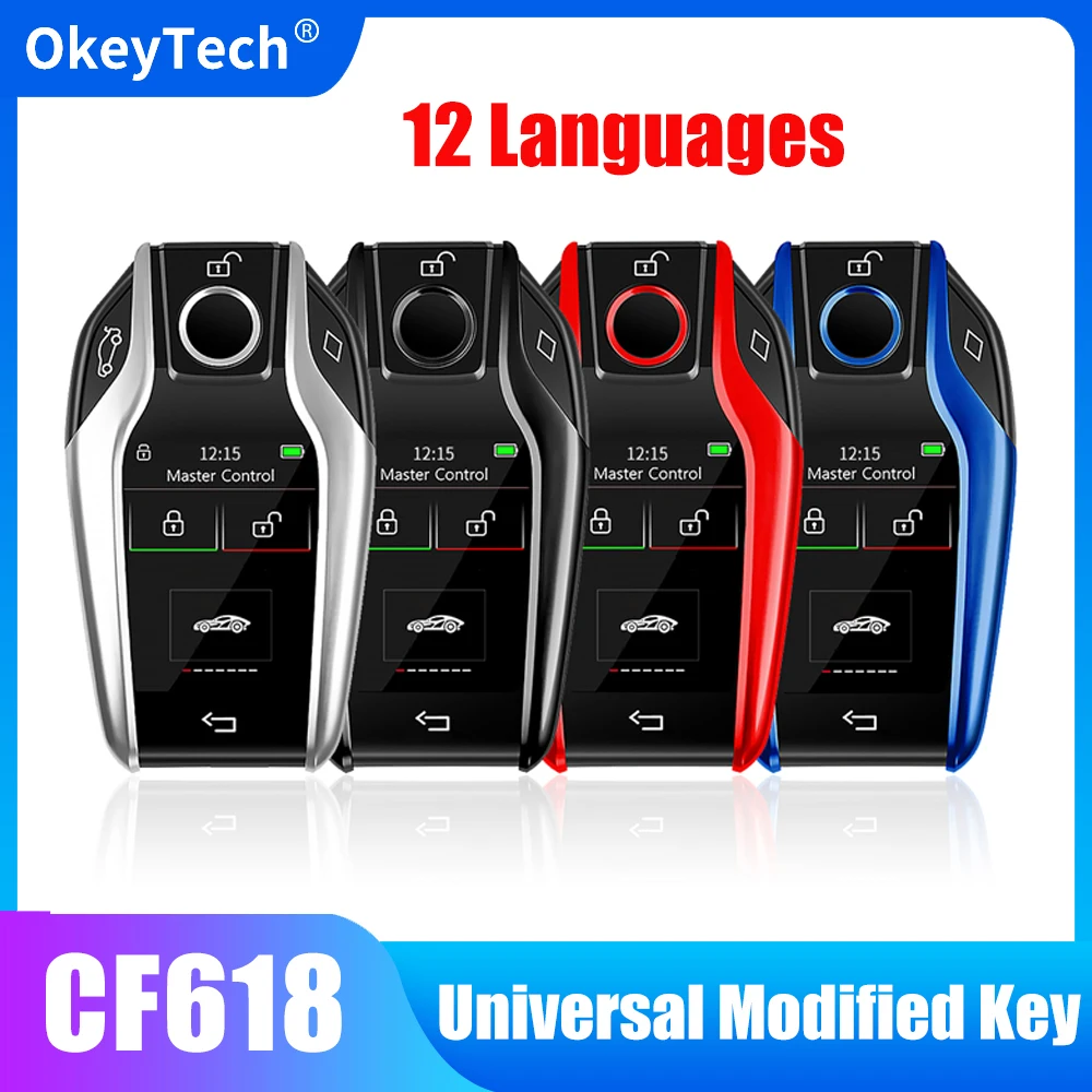 OkeyTech CF618 Modified Smart Remote Key LCD Screen For BMW For Benz For Audi For Toyota For Honda For Hyundai For KIA
OkeyTech CF618 Modified Smart Remote Key LCD Screen For BMW For Benz For Audi For Toyota For Honda For Hyundai For KIA