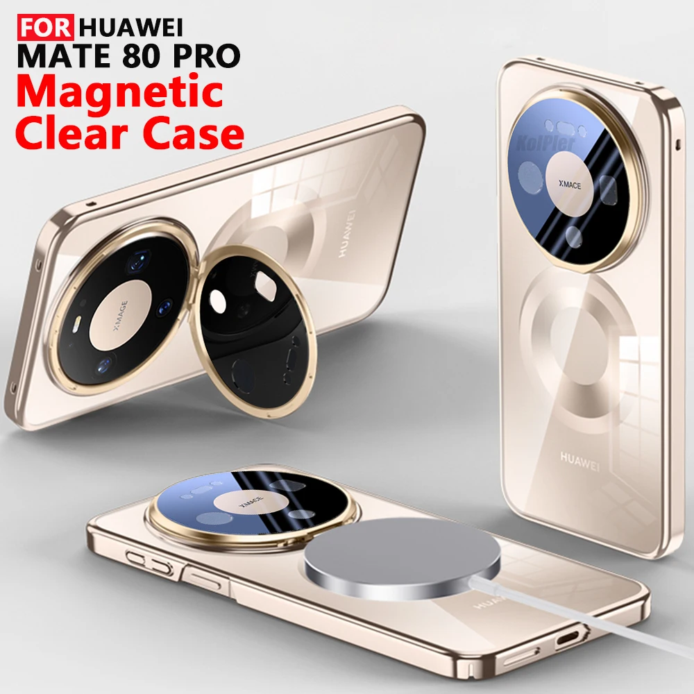 Magnetic Clear Case for Huawei Mate 80 Pro Shockproof Transparent Cover with Built-in Camera Lens Kickstand Wireless Charging
Magnetic Clear Case for Huawei Mate 80 Pro Shockproof Transparent Cover with Built-in Camera Lens Kickstand Wireless Charging