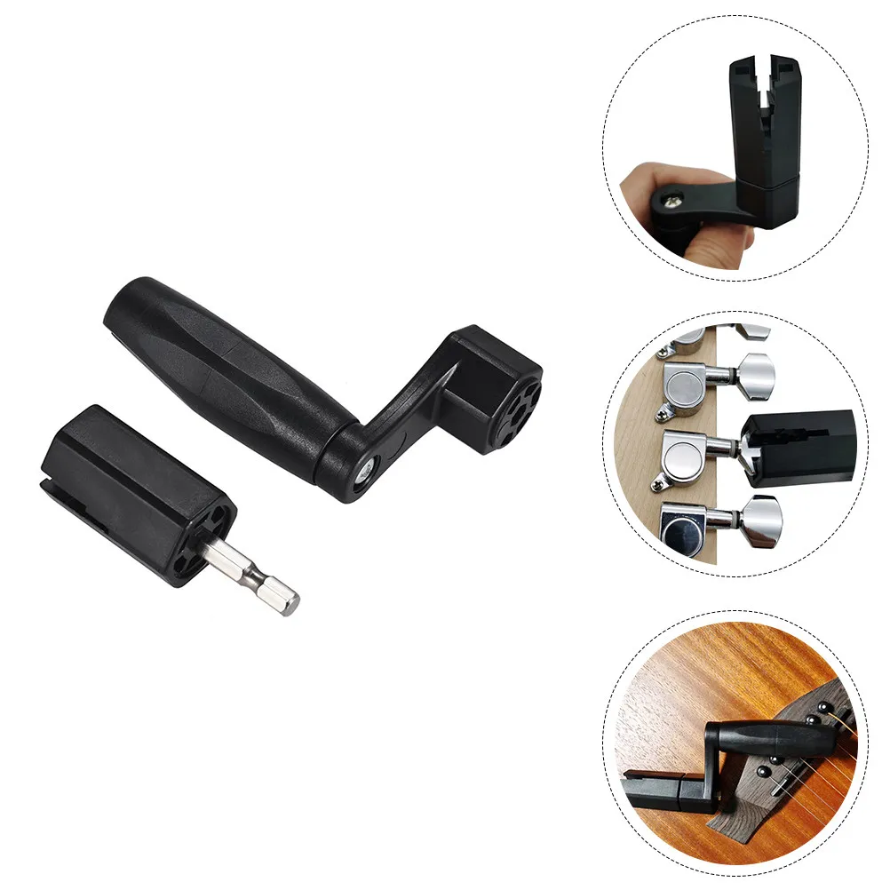 High Performance Guitar String Winder Compact Portable Metal String Winder for Electric Acoustic Bass Banjo Mandolin Ukulele