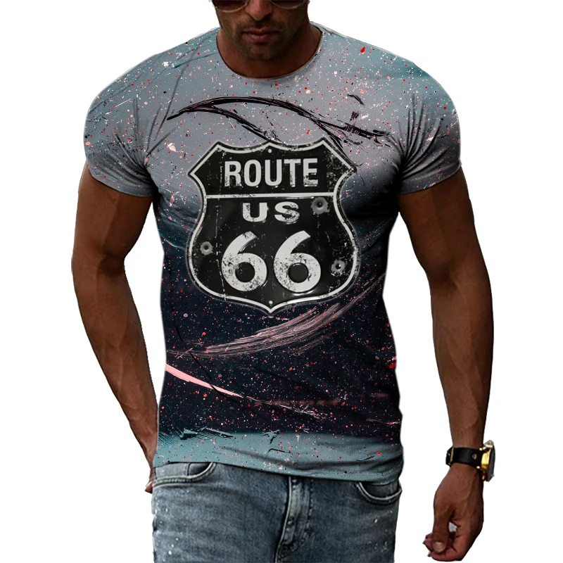 Mother's Road US Route 66 Theme 3D Harajuku Printing Summer Fashion Popular Men And Women's Casual O-neck Short-sleeved T-shirt
Mother's Road US Route 66 Theme 3D Harajuku Printing Summer Fashion Popular Men And Women's Casual O-neck Short-sleeved T-shirt