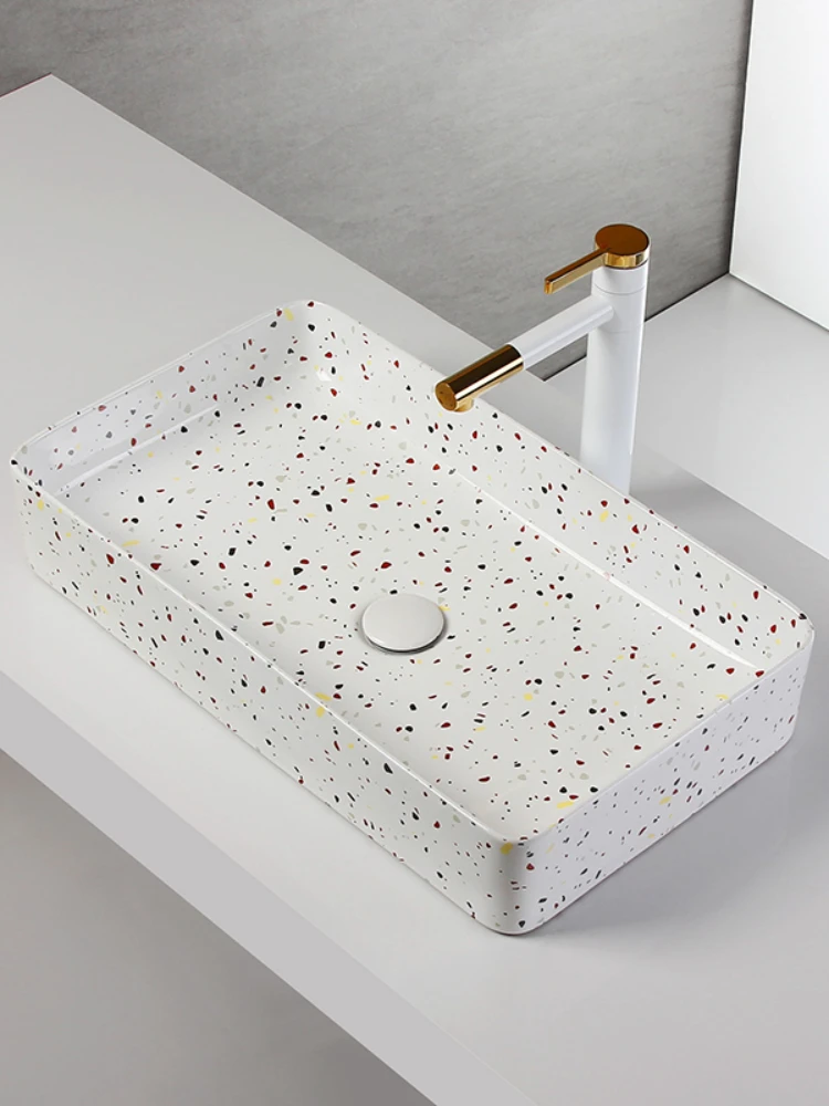 Light Luxury Table Basin Bathroom Washbasin European Style Inter-Platform Basin Wash Basin Home Nordic Rectangular Basin
Light Luxury Table Basin Bathroom Washbasin European Style Inter-Platform Basin Wash Basin Home Nordic Rectangular Basin