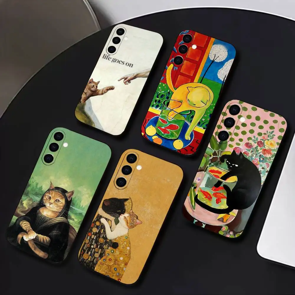 Funny Artistic Cat Painting Phone Case For Samsung Galaxy A73,A72,A71,A70,A53,A52,A51,Others Soft Black Cover
Funny Artistic Cat Painting Phone Case For Samsung Galaxy A73,A72,A71,A70,A53,A52,A51,Others Soft Black Cover