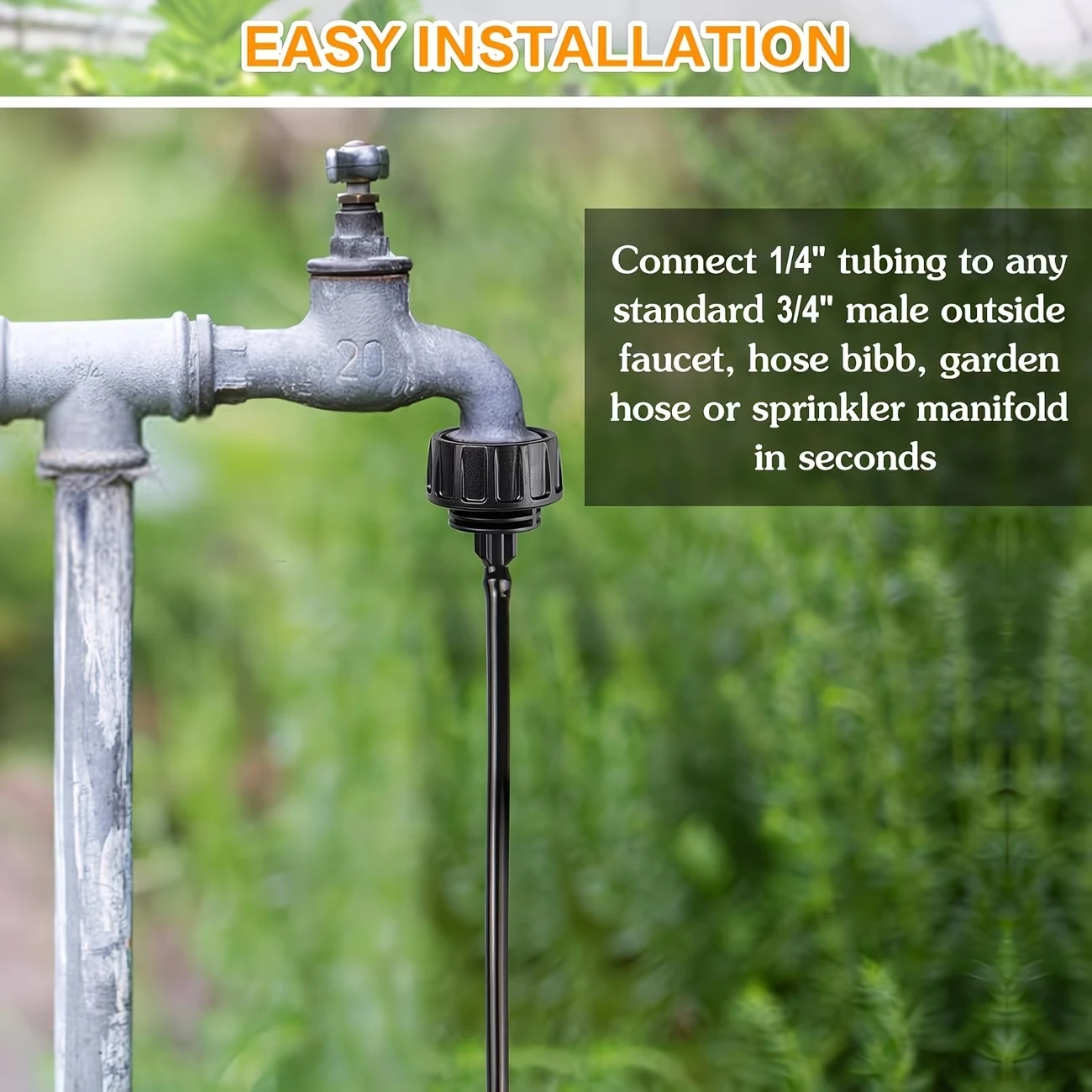 6pcs Heavy-Duty Leak-Proof Hose Connector 3/4" To 1/4" Barb Drip Irrigation Adapter For Garden Tap Compatible With US/EU Faucets
6pcs Heavy-Duty Leak-Proof Hose Connector 3/4" To 1/4" Barb Drip Irrigation Adapter For Garden Tap Compatible With US/EU Faucets