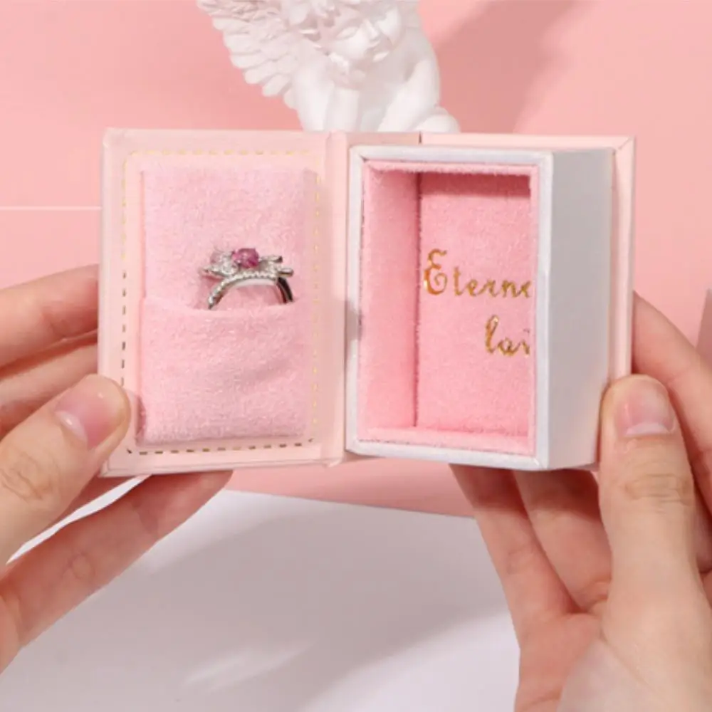 New Flip Book Shape Jewelry Earrings Ring Necklace Storage Box Gifts Packaging Paper Case Holder
New Flip Book Shape Jewelry Earrings Ring Necklace Storage Box Gifts Packaging Paper Case Holder
