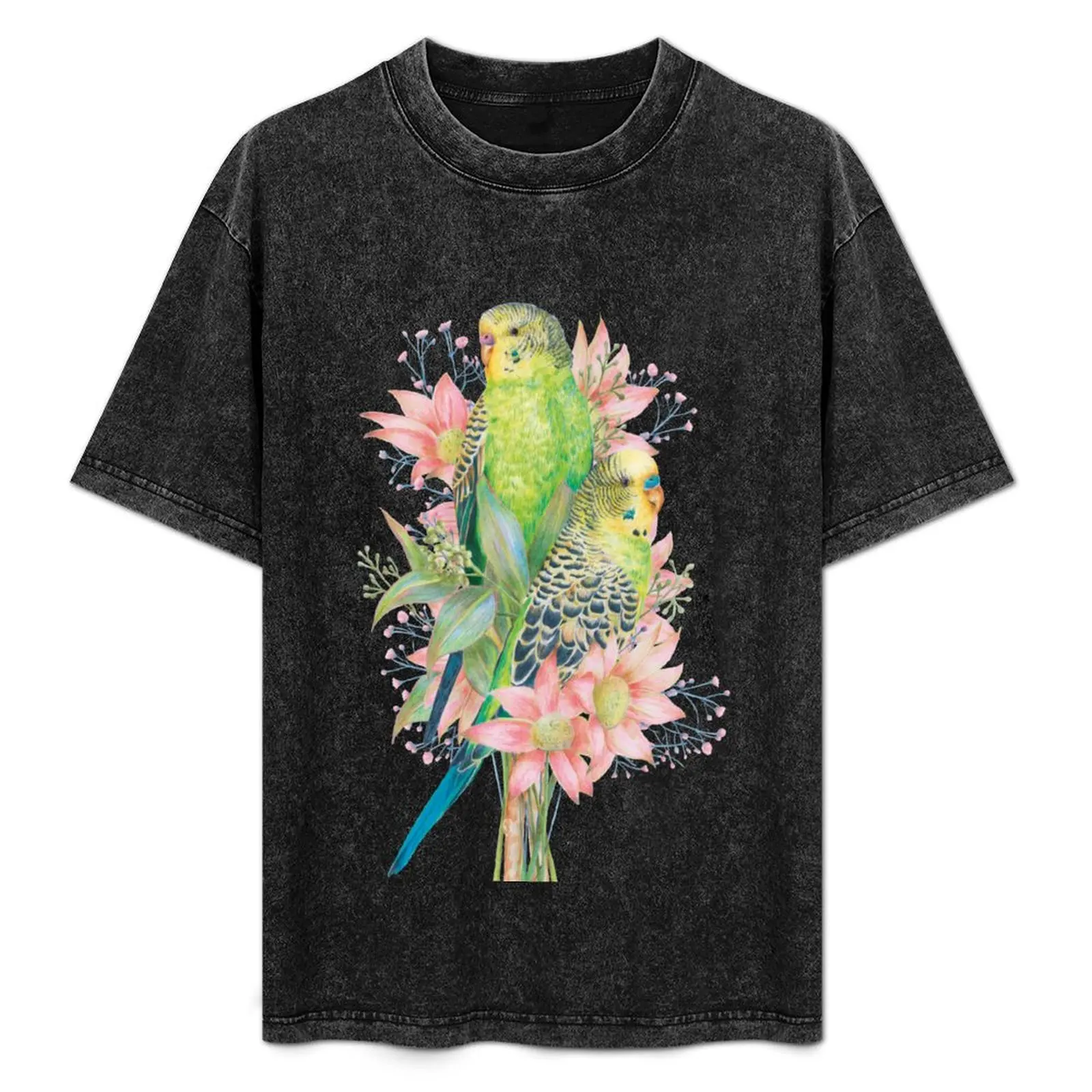 Australian Budgerigars/Budgies || Floral Birds T-Shirt Minimalist Plain Crew Neck T-Shirt
Australian Budgerigars/Budgies || Floral Birds T-Shirt Minimalist Plain Crew Neck T-Shirt
