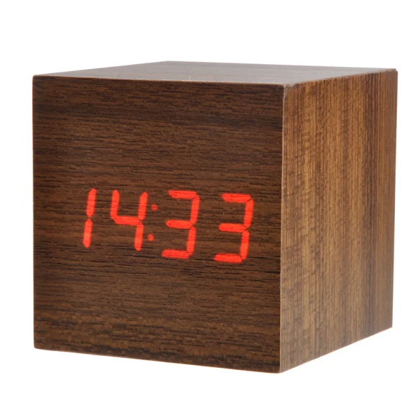 008-4 Mini Cube Shaped Voice Activated Red LED Wooden Alarm Clock with Date/Temperature 
008-4 Mini Cube Shaped Voice Activated Red LED Wooden Alarm Clock with Date/Temperature