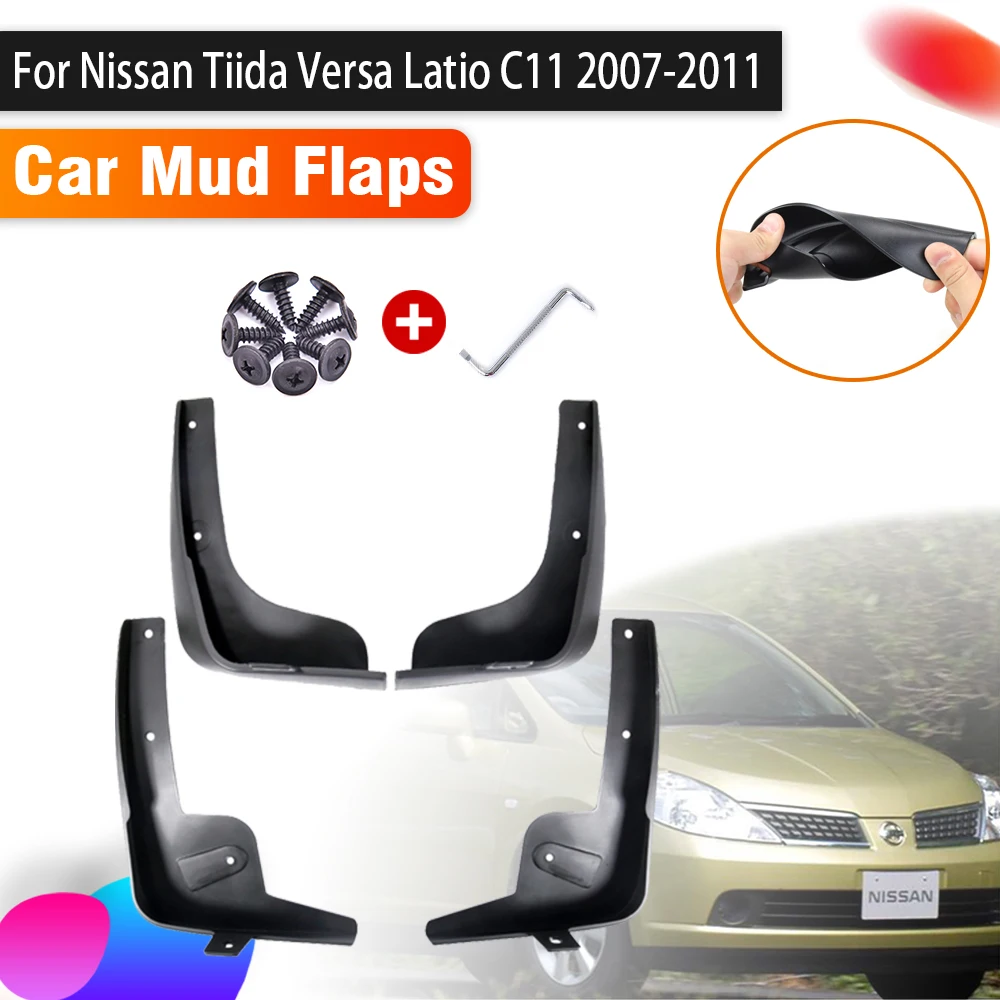 Автомобильный грязеотталкивающий клапан для Nissan Tiida Versa латио C11 2007 ~ 2011 2008 4 шт. Автомобильные Брызговики брызговик передние и задние крылья ...
Автомобильный грязеотталкивающий клапан для Nissan Tiida Versa латио C11 2007 ~ 2011 2008 4 шт. Автомобильные Брызговики брызговик передние и задние крылья ...