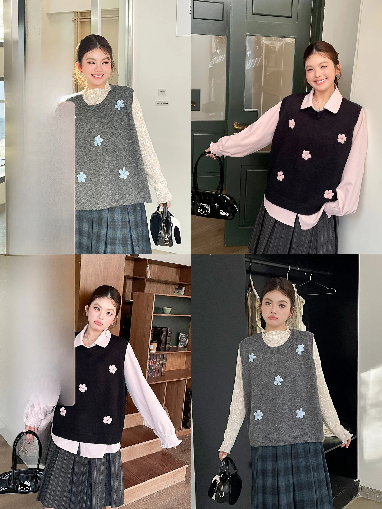 Faionable plus Size Women's Sweater Vest Set Korean Sle Loose Fit Long Sve irt And Vest Two Piece Set Autumn Winter ...
Faionable plus Size Women's Sweater Vest Set Korean Sle Loose Fit Long Sve irt And Vest Two Piece Set Autumn Winter ...