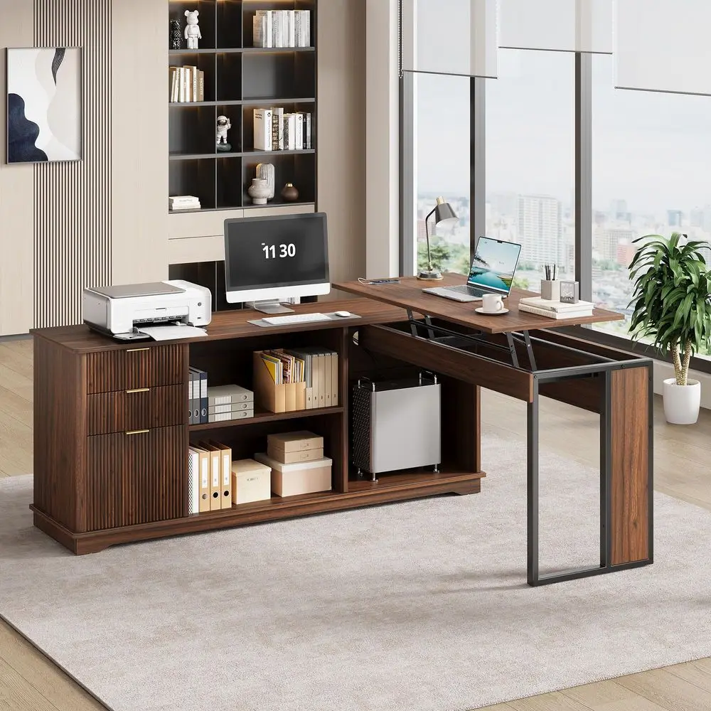 4 Legs Standing Desk 63 x 28 Inch Electric Adjustable Height with Splice Board Home Office Sit Stand Up Desk, Black Top Black F
4 Legs Standing Desk 63 x 28 Inch Electric Adjustable Height with Splice Board Home Office Sit Stand Up Desk, Black Top Black F