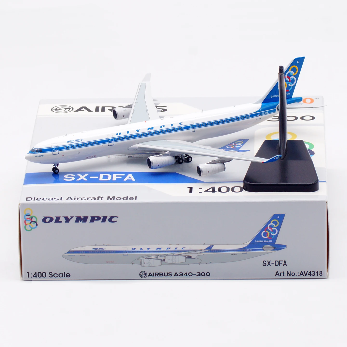 AV4318 Alloy Collectible Plane Gift Aviation 1:400 Airways Airbus A340-300 Diecast Aircraft Jet Model SX-DFA & tractor
AV4318 Alloy Collectible Plane Gift Aviation 1:400 Airways Airbus A340-300 Diecast Aircraft Jet Model SX-DFA & tractor