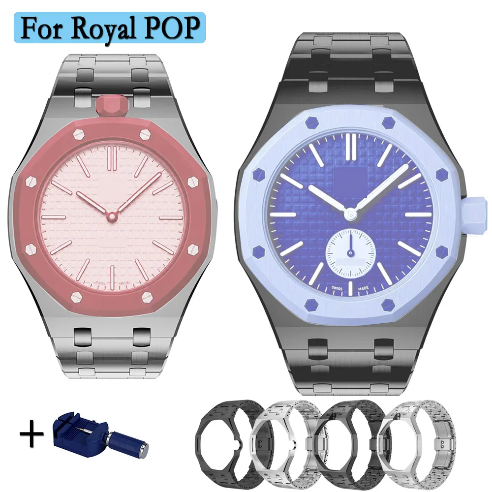 Metal Strap For Royal POP Pocket Watch Stainless Steel Watchband With Watch Adjuster Wristband Butterfly Buckle
Metal Strap For Royal POP Pocket Watch Stainless Steel Watchband With Watch Adjuster Wristband Butterfly Buckle