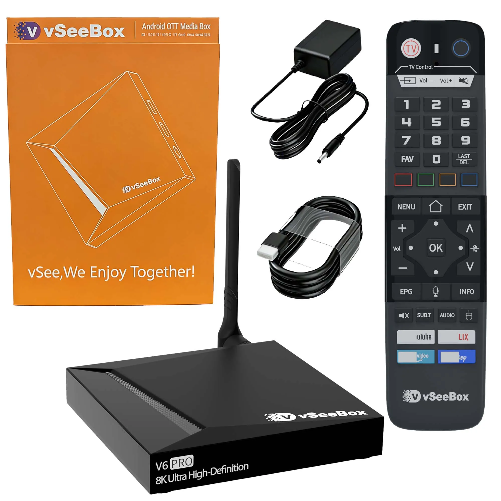 vSeeBox V6 Pro 2026 Newest, 4GB RAM+32GB Storage,Parental Control
vSeeBox V6 Pro 2026 Newest, 4GB RAM+32GB Storage,Parental Control