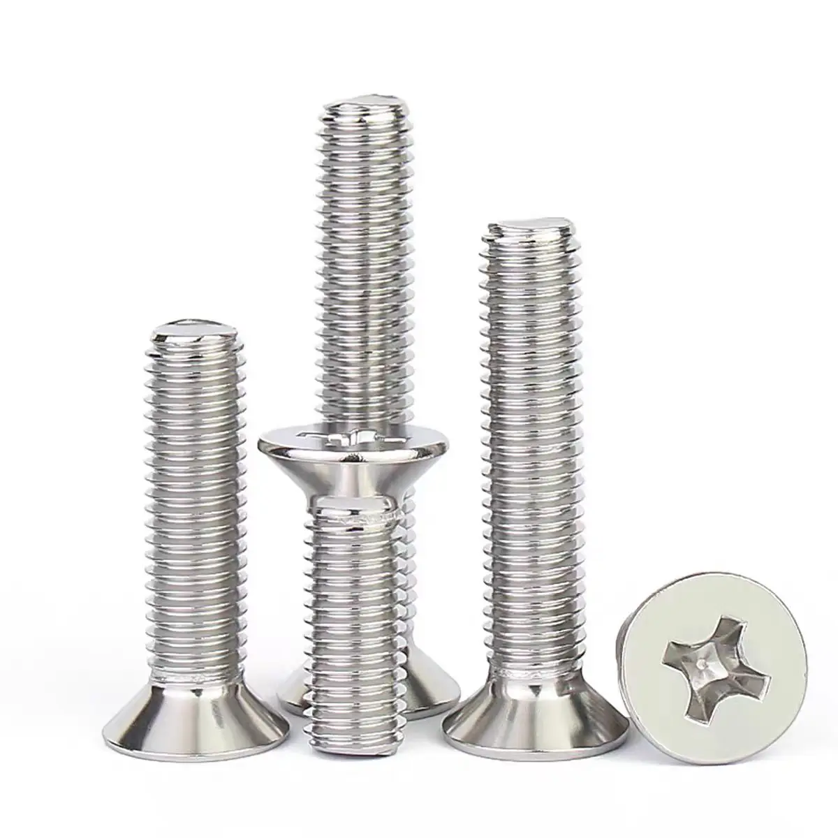 304 Stainless Steel Flat Head Screws, Countersunk Head Phillips Machine Screws, Flat Head Bolts M2M3M4M5M6M8M10
304 Stainless Steel Flat Head Screws, Countersunk Head Phillips Machine Screws, Flat Head Bolts M2M3M4M5M6M8M10