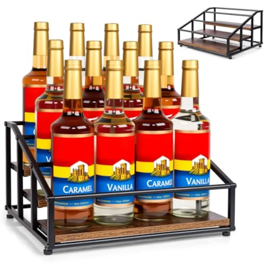 Coffee Syrup Organizer Rack, Liquor Bottle Display Shelf, 1 Syrup s Holder Stand for Coffee Bar Kitchen Small Wine for Family S
Coffee Syrup Organizer Rack, Liquor Bottle Display Shelf, 1 Syrup s Holder Stand for Coffee Bar Kitchen Small Wine for Family S