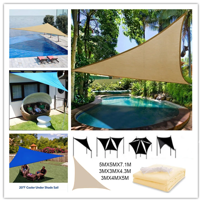 Outdoor Triangular Shade Sail Waterproof Anti-UV Patio Awning Garden Plant Shade Travel Camping Beach Pool Shade Cloth
Outdoor Triangular Shade Sail Waterproof Anti-UV Patio Awning Garden Plant Shade Travel Camping Beach Pool Shade Cloth