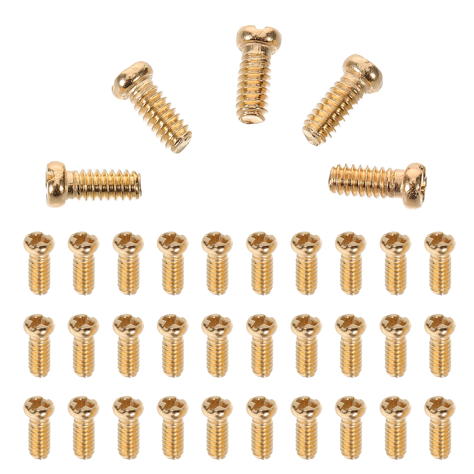 100Pcs Eyeglass Nose Pad Screws Gold Plated Stainless Steel Flat Head for Glasses Repair Replacement Sunglasses Accessories
100Pcs Eyeglass Nose Pad Screws Gold Plated Stainless Steel Flat Head for Glasses Repair Replacement Sunglasses Accessories