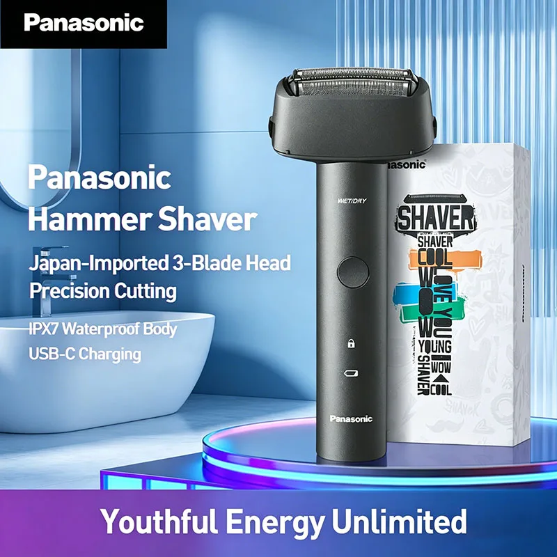 Panasonic ES-RM31 Electric Shaver Reciprocating Three Blade Full Body Waterproof Shaver Rechargeable Wet Dry Dual-Use Shaver
Panasonic ES-RM31 Electric Shaver Reciprocating Three Blade Full Body Waterproof Shaver Rechargeable Wet Dry Dual-Use Shaver