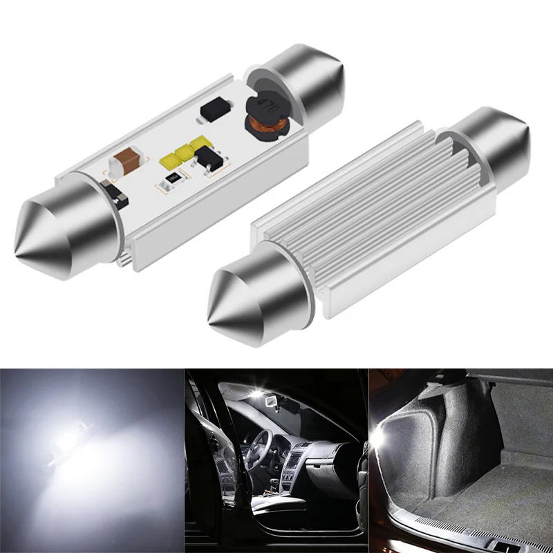 KEVANLY 2pcs C5W White LED Canbus Festoon 36mm 39mm 41mm Car Interior Light Dome Reading Light License RV Plate Lamp 6000K 12V
KEVANLY 2pcs C5W White LED Canbus Festoon 36mm 39mm 41mm Car Interior Light Dome Reading Light License RV Plate Lamp 6000K 12V