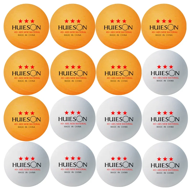 HUIESON 3 Stars Ping Pong Balls ABS New Material 40+ High Bounce Professional Table Tennis Ball for Club Training Competition
HUIESON 3 Stars Ping Pong Balls ABS New Material 40+ High Bounce Professional Table Tennis Ball for Club Training Competition