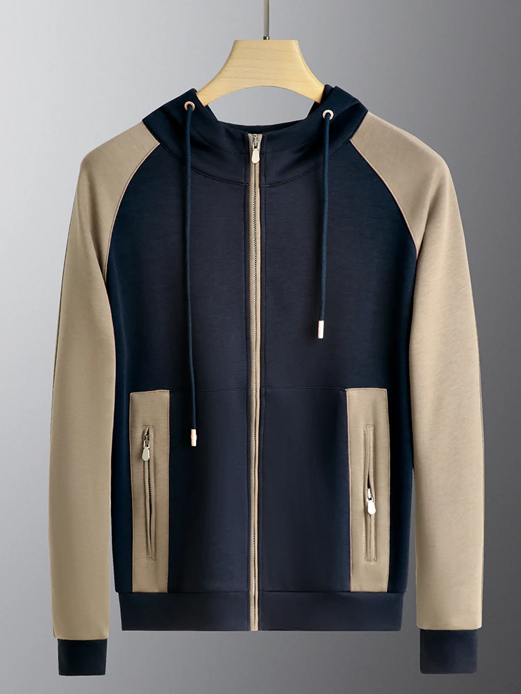 Мужская спортивная куртка с капюшоном на осень-зиму, повседневная, с цветными вставками, на молнии, модная уличная одежда
Мужская спортивная куртка с капюшоном на осень-зиму, повседневная, с цветными вставками, на молнии, модная уличная одежда