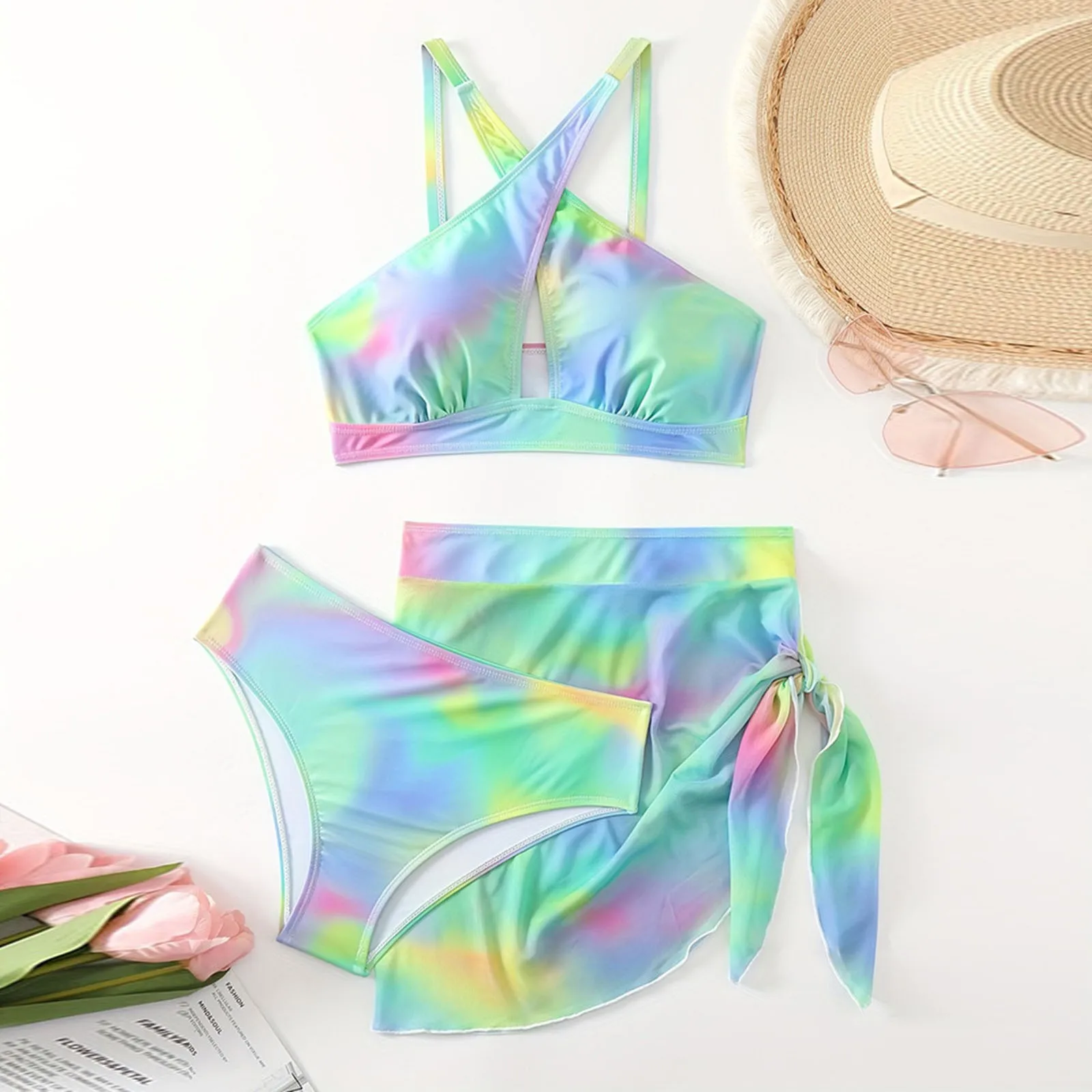 Bikini Women Swimsuit 2025 New Tie Dye Sling Bikini Set Sexy Skirt Swimwear Summer Three Piece Set Beachwear Bathing Suit Female
Bikini Women Swimsuit 2025 New Tie Dye Sling Bikini Set Sexy Skirt Swimwear Summer Three Piece Set Beachwear Bathing Suit Female