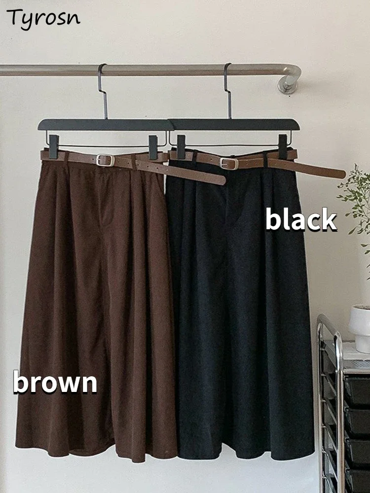 Skirts Women Minimalist Pure All-match Empire Retro Elegant Ladies Leisure Midi Faldas Loose Autumn Korean Style Stylish Tender
Skirts Women Minimalist Pure All-match Empire Retro Elegant Ladies Leisure Midi Faldas Loose Autumn Korean Style Stylish Tender