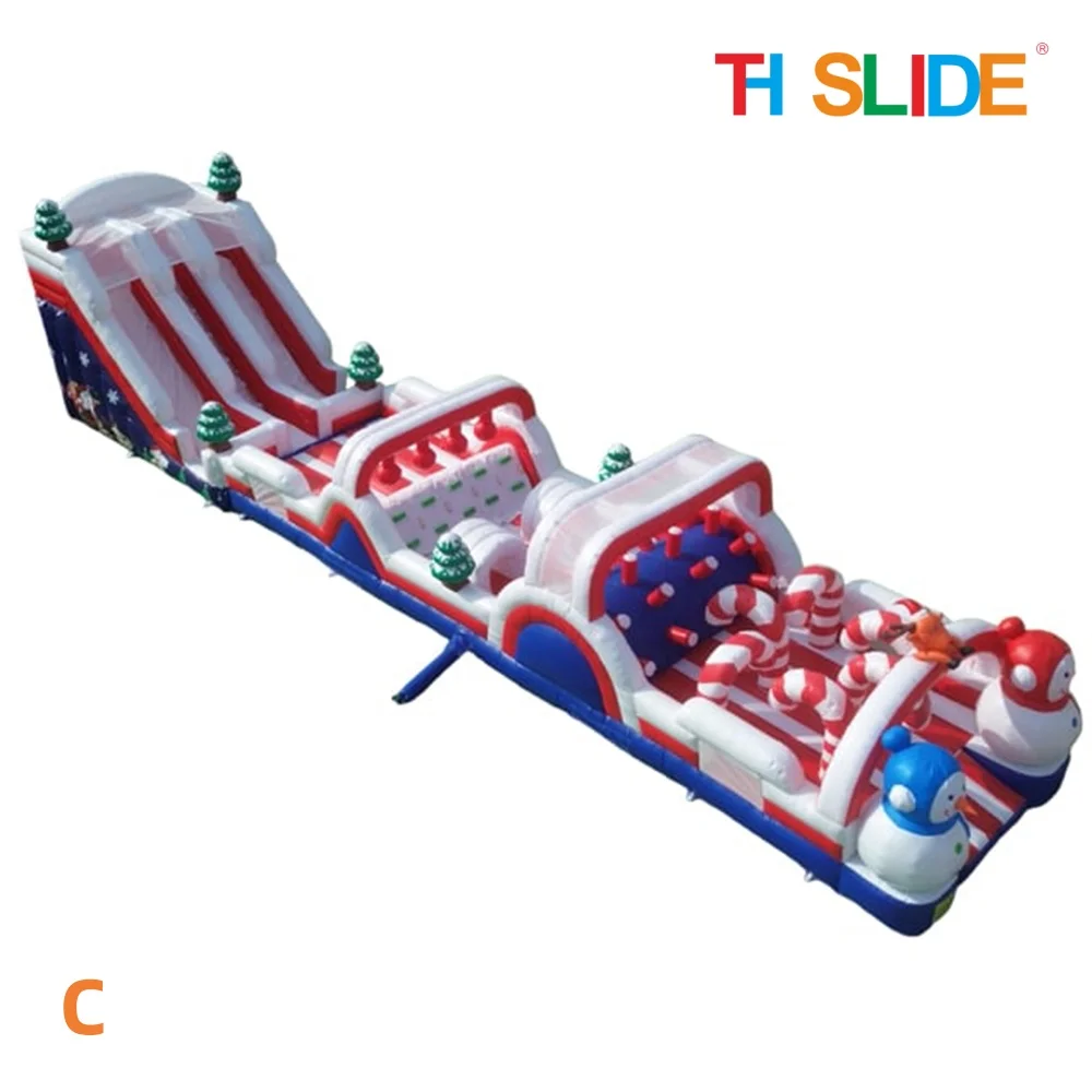 18m 60ft long Customized Kids Amusement inflatablel slide adults giant Inflatable obstacle course for Christmas party rent
18m 60ft long Customized Kids Amusement inflatablel slide adults giant Inflatable obstacle course for Christmas party rent