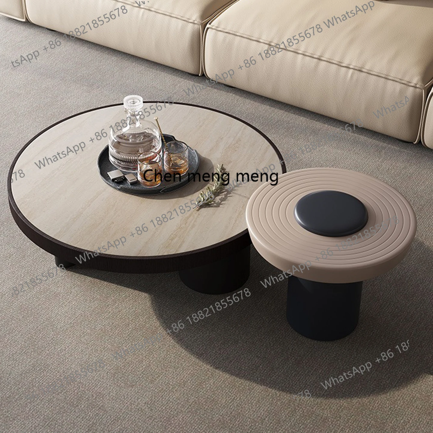 Natural travertine rock slab coffee table round medium and ancient style small apartment size combination coffee table
Natural travertine rock slab coffee table round medium and ancient style small apartment size combination coffee table