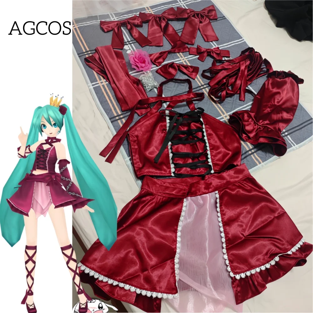 AGCOS Customized Mikku Cosplay Anime Mikuku Cinderella and Romeo Cosplay Costume Christmas Outfits Mikuu Rose Costumes Cosplay
AGCOS Customized Mikku Cosplay Anime Mikuku Cinderella and Romeo Cosplay Costume Christmas Outfits Mikuu Rose Costumes Cosplay