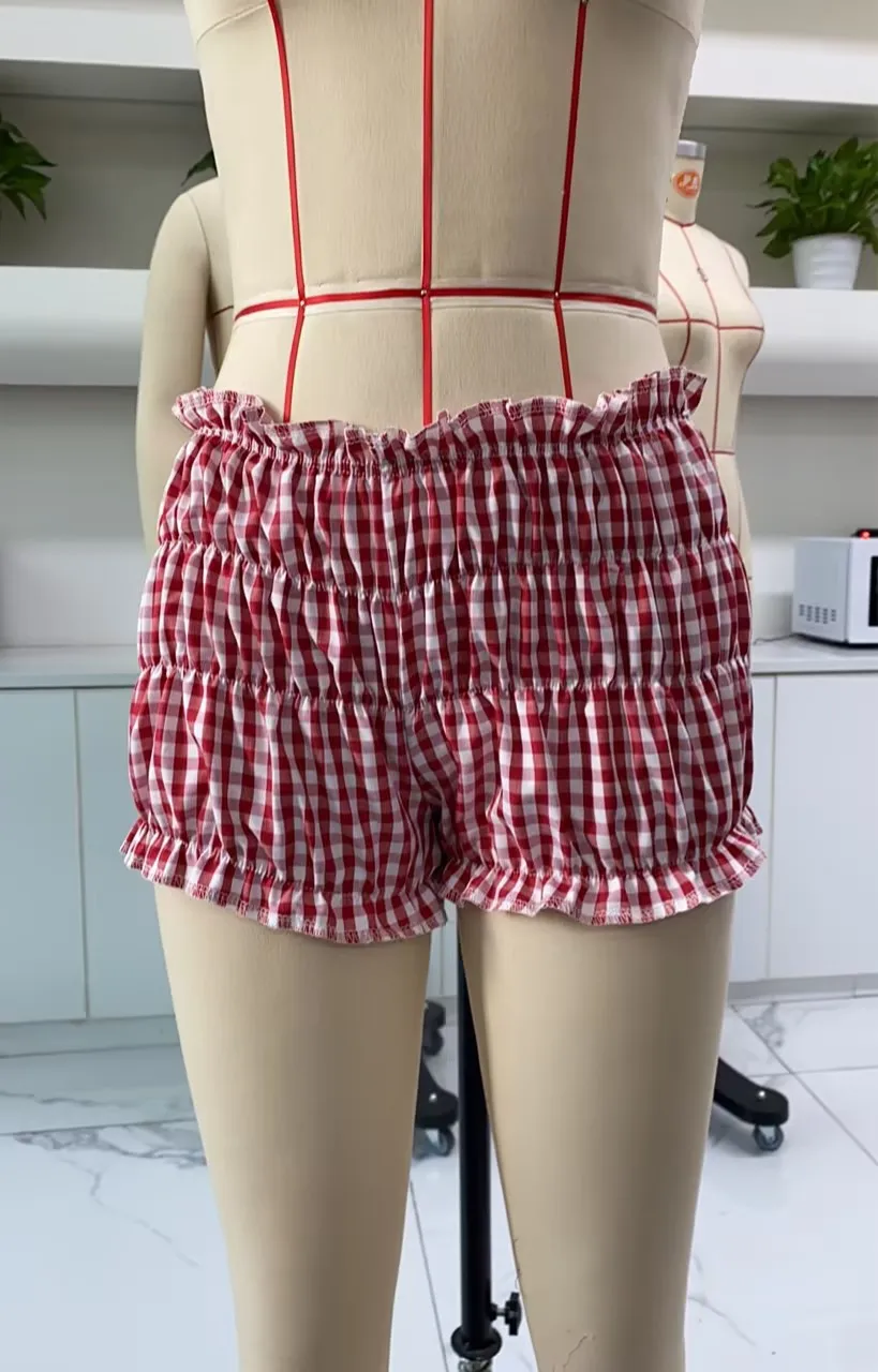Women Plaid Shorts Casual Fashion Elastic Waist Slim Fit Kawaii Bloomers Pants Y2K Fairy Knickers Bottom Loungewear Streetwear
Women Plaid Shorts Casual Fashion Elastic Waist Slim Fit Kawaii Bloomers Pants Y2K Fairy Knickers Bottom Loungewear Streetwear
