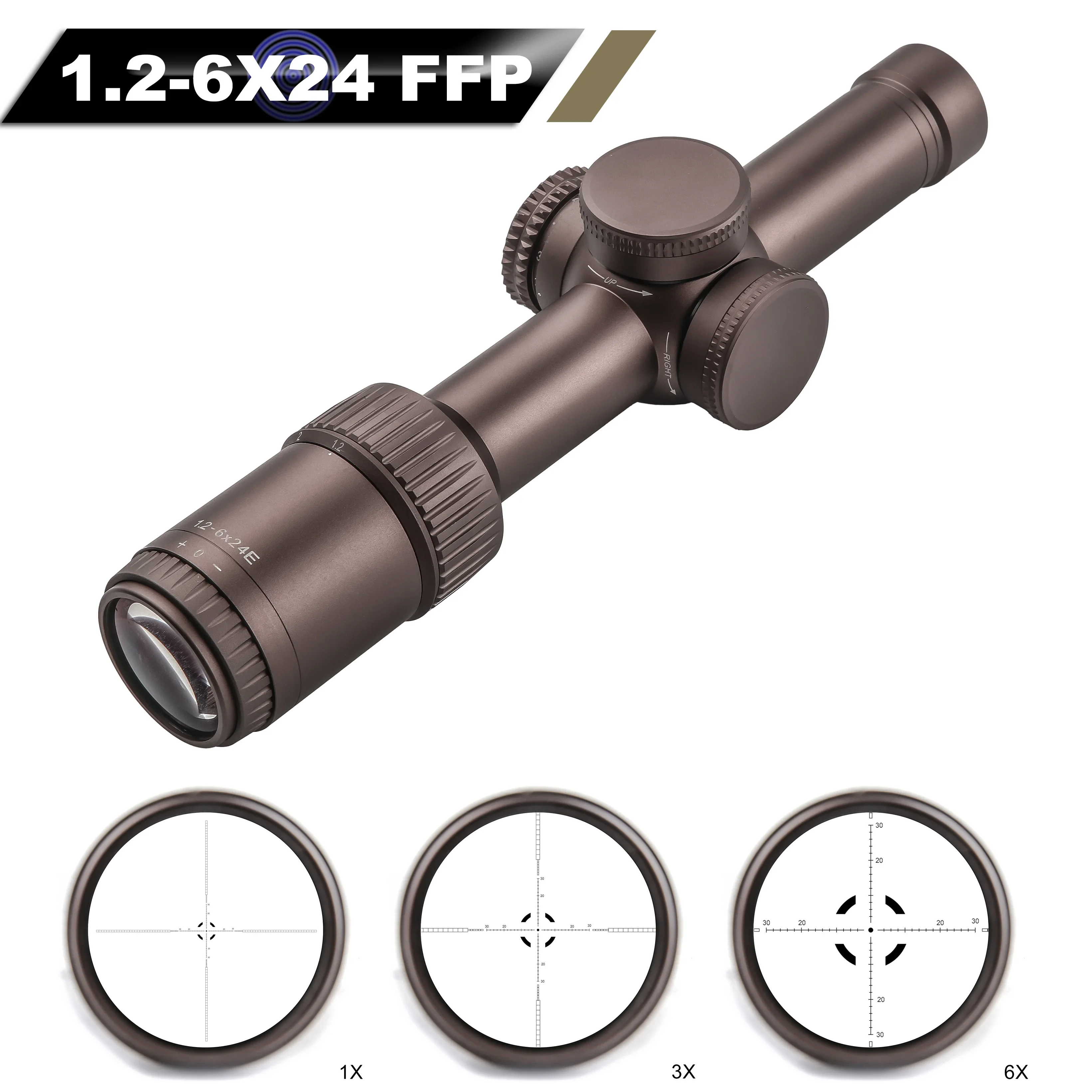 Tactical Optic 1.2-6x24 FFP/SFP 6 Level Red Illuminated Rifle Scope For Hunting Etched Glass Reticle Shooting Caza Riflescope
Tactical Optic 1.2-6x24 FFP/SFP 6 Level Red Illuminated Rifle Scope For Hunting Etched Glass Reticle Shooting Caza Riflescope
