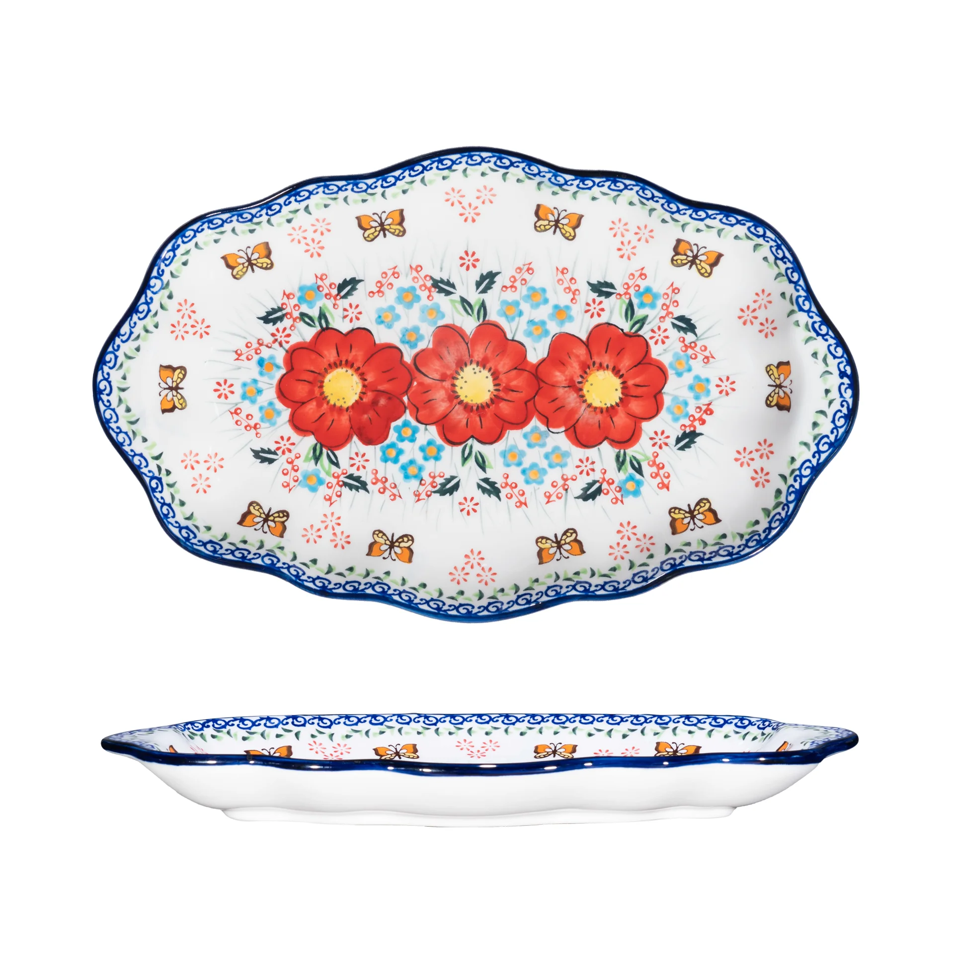 Romantic Song Ethnic Oil Painting Style Hand-painted Underglaze Ceramic Fish Plate 13 Inch Home Use Dining Utensils Dish
Romantic Song Ethnic Oil Painting Style Hand-painted Underglaze Ceramic Fish Plate 13 Inch Home Use Dining Utensils Dish