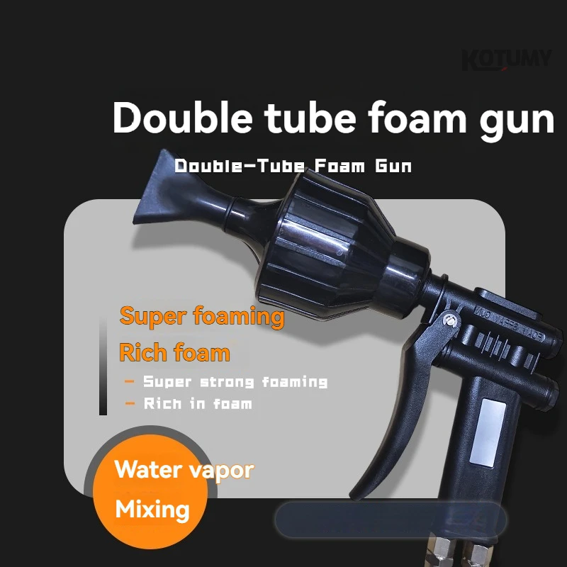 Dual‑Tube Foam Gun Water‑Air Mixing High Pressure Car Wash Sprayer
Dual‑Tube Foam Gun Water‑Air Mixing High Pressure Car Wash Sprayer