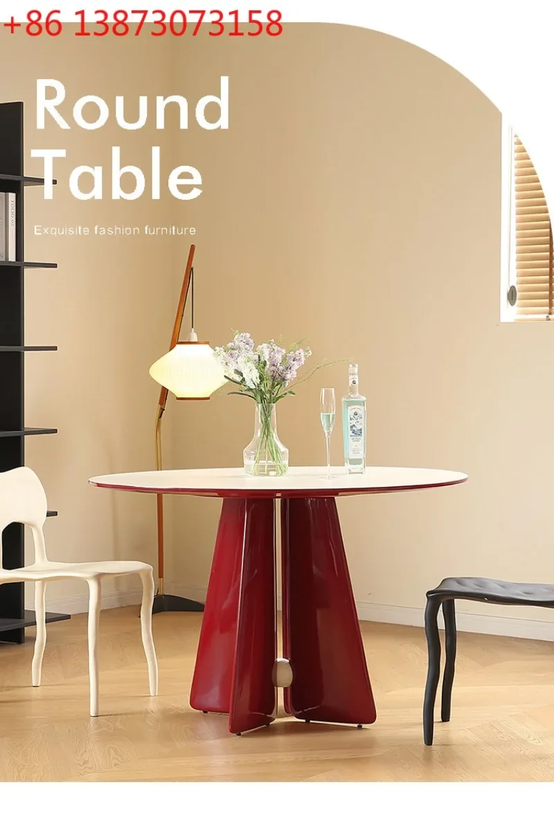 Medieval light luxury Nordic minimalist designer high-end home retro style small apartment dining table
Medieval light luxury Nordic minimalist designer high-end home retro style small apartment dining table