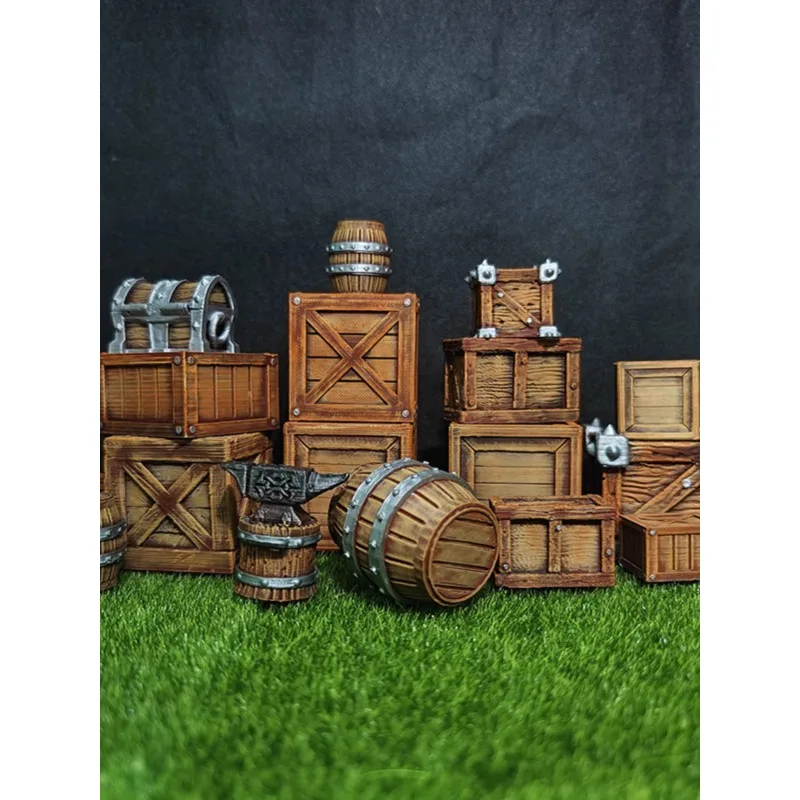 Simulated Miniature Box/barrel/treasure Box Scene Cargo Decoration for 1/10 RC Crawler Car TRX4 Defender AXIAL SCX10 Chevrolet
Simulated Miniature Box/barrel/treasure Box Scene Cargo Decoration for 1/10 RC Crawler Car TRX4 Defender AXIAL SCX10 Chevrolet