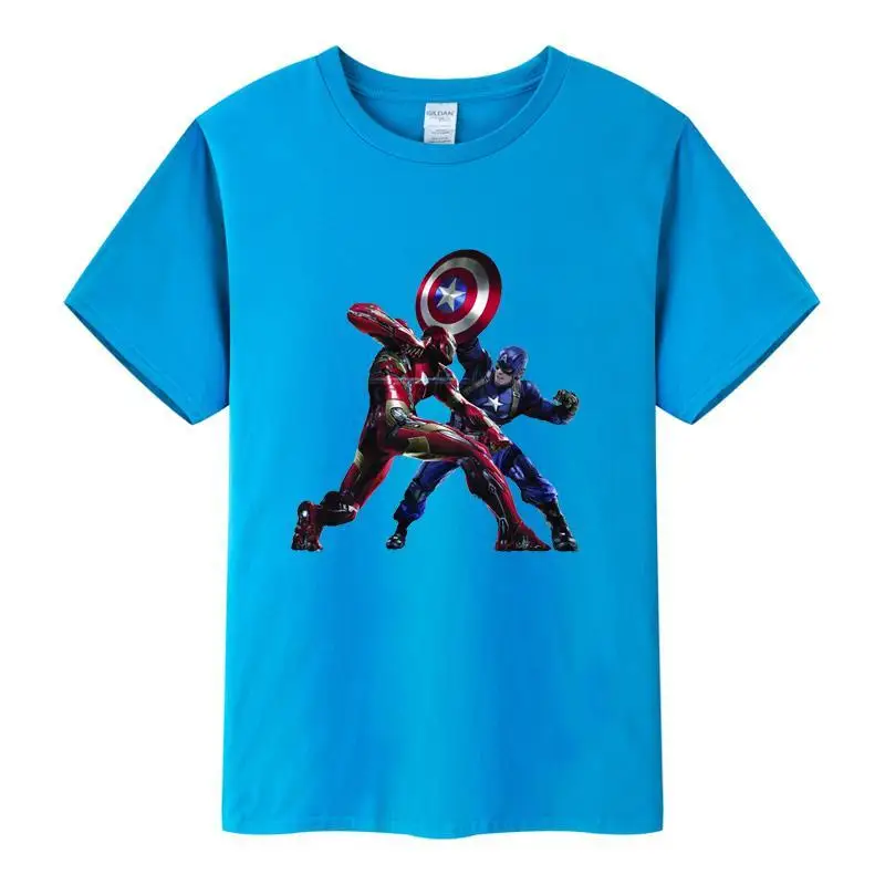 Blue Avengers Iron Man Cotton Short Sleeve Tee, Summer Unisex Kids’ Casual T-Shirt for Boys New Arrival
Blue Avengers Iron Man Cotton Short Sleeve Tee, Summer Unisex Kids’ Casual T-Shirt for Boys New Arrival