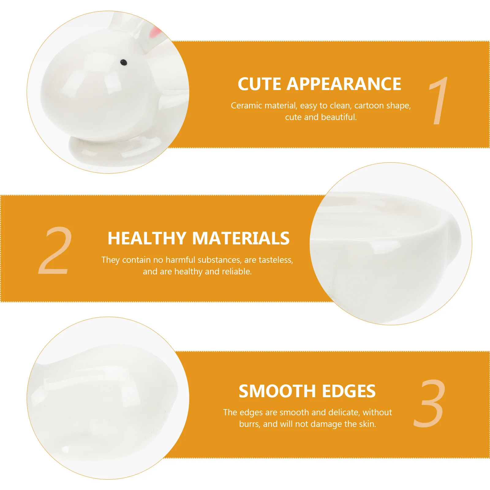 1Set Rabbit Shape Chopsticks Racks Creative Household Crafts Adorable Appearance Dust-Free Counter Top Dining Accessory
1Set Rabbit Shape Chopsticks Racks Creative Household Crafts Adorable Appearance Dust-Free Counter Top Dining Accessory