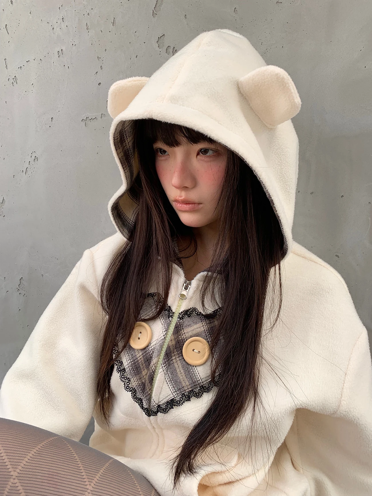 EaePlz Bear Sister Creamy Heart Long Sleeve Loose Hoodie Jacket Open Cardigan Top Women's Casual Style Spring Cotton Blend
EaePlz Bear Sister Creamy Heart Long Sleeve Loose Hoodie Jacket Open Cardigan Top Women's Casual Style Spring Cotton Blend