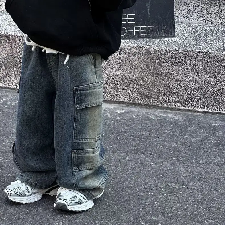 Детские джинсы для мальчиков 2026: весенние, с эластичным поясом, градиентным цветом, в стиле ретро, свободные, широкие штанины, для малышей
Детские джинсы для мальчиков 2026: весенние, с эластичным поясом, градиентным цветом, в стиле ретро, свободные, широкие штанины, для малышей