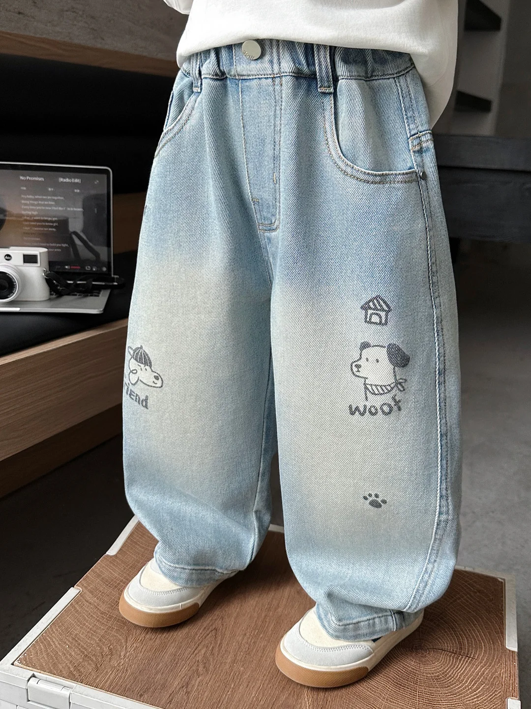 Children's Loose Casual Jeans High Waist Spring New Sle Boy's Pants Faionable Baby Spring Autumn Wear Cotton Denim
Children's Loose Casual Jeans High Waist Spring New Sle Boy's Pants Faionable Baby Spring Autumn Wear Cotton Denim