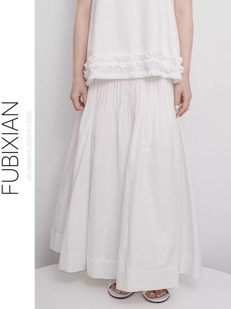 Handmade Accordion Pleat Midi Skirt Elastic Waist Versatile Slimming White Half-length Umbrella Style Women's Fashion Spring ...
Handmade Accordion Pleat Midi Skirt Elastic Waist Versatile Slimming White Half-length Umbrella Style Women's Fashion Spring ...