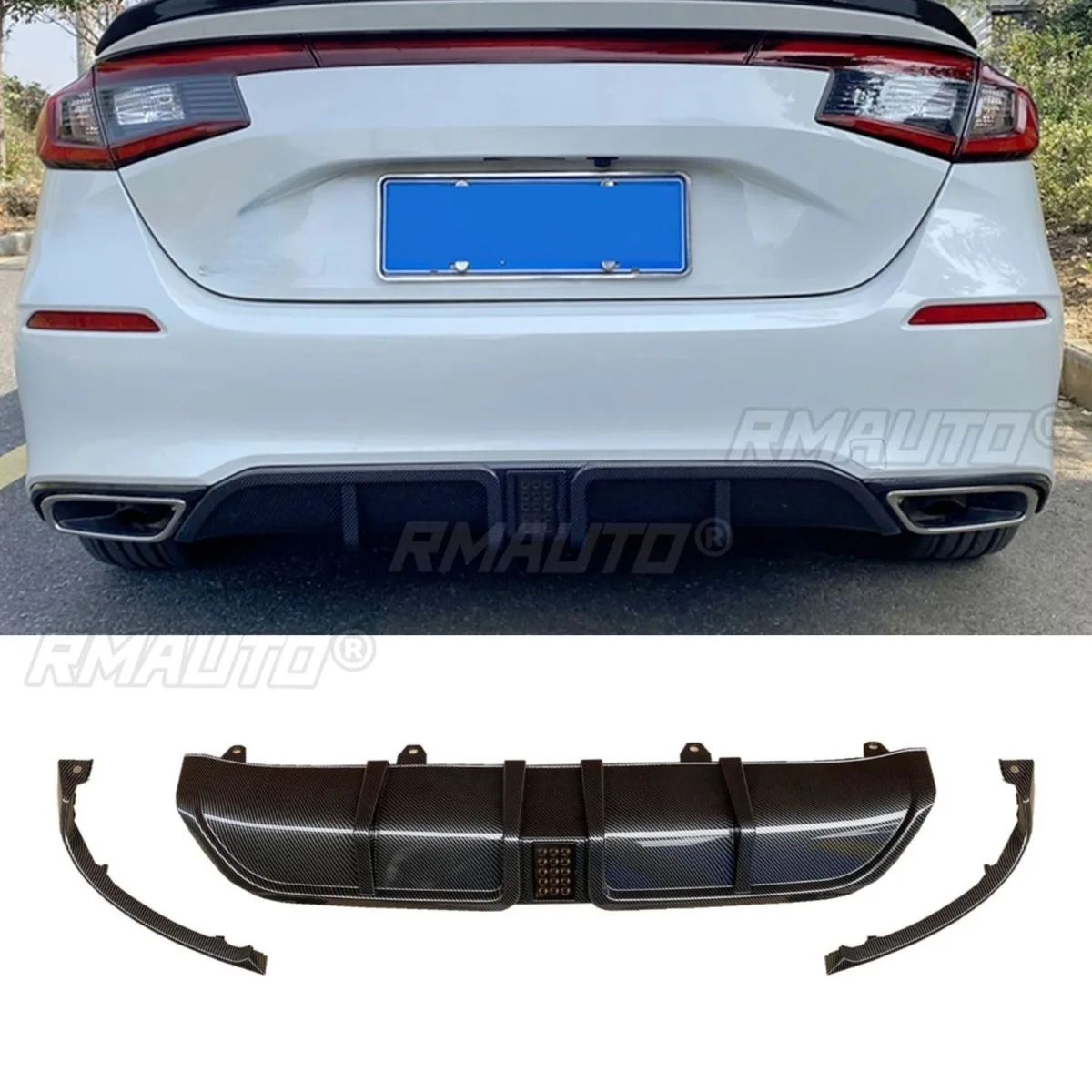 For Honda Civic 11th gen Hatchback 2021-2024 Car Rear Bumper Spoiler Lip Diffuser Modification Part Bumper Guard Protector Cover
For Honda Civic 11th gen Hatchback 2021-2024 Car Rear Bumper Spoiler Lip Diffuser Modification Part Bumper Guard Protector Cover