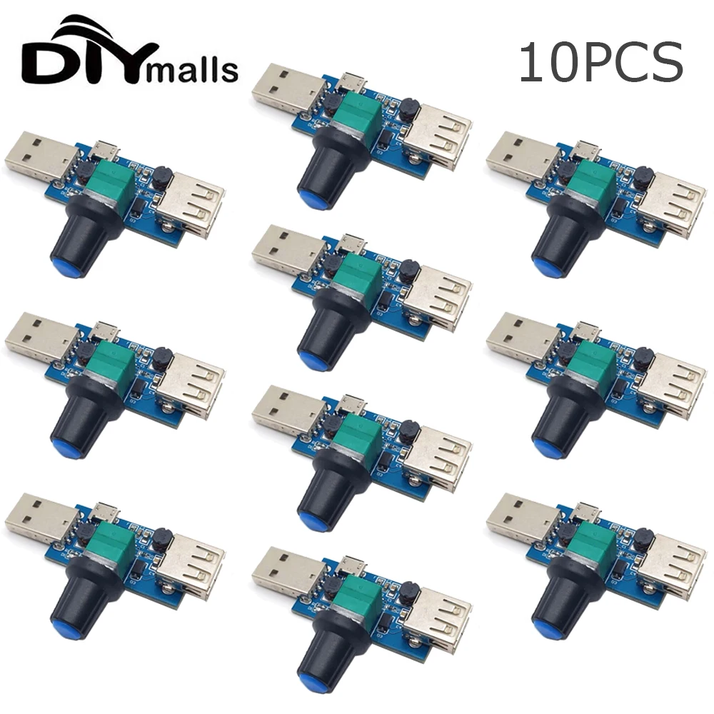 10PCS Micro USB Fan Governor Wind Speed Controller Air Volume Regulator Cooling Mute Multifunction Switch Module DC 5V
10PCS Micro USB Fan Governor Wind Speed Controller Air Volume Regulator Cooling Mute Multifunction Switch Module DC 5V
