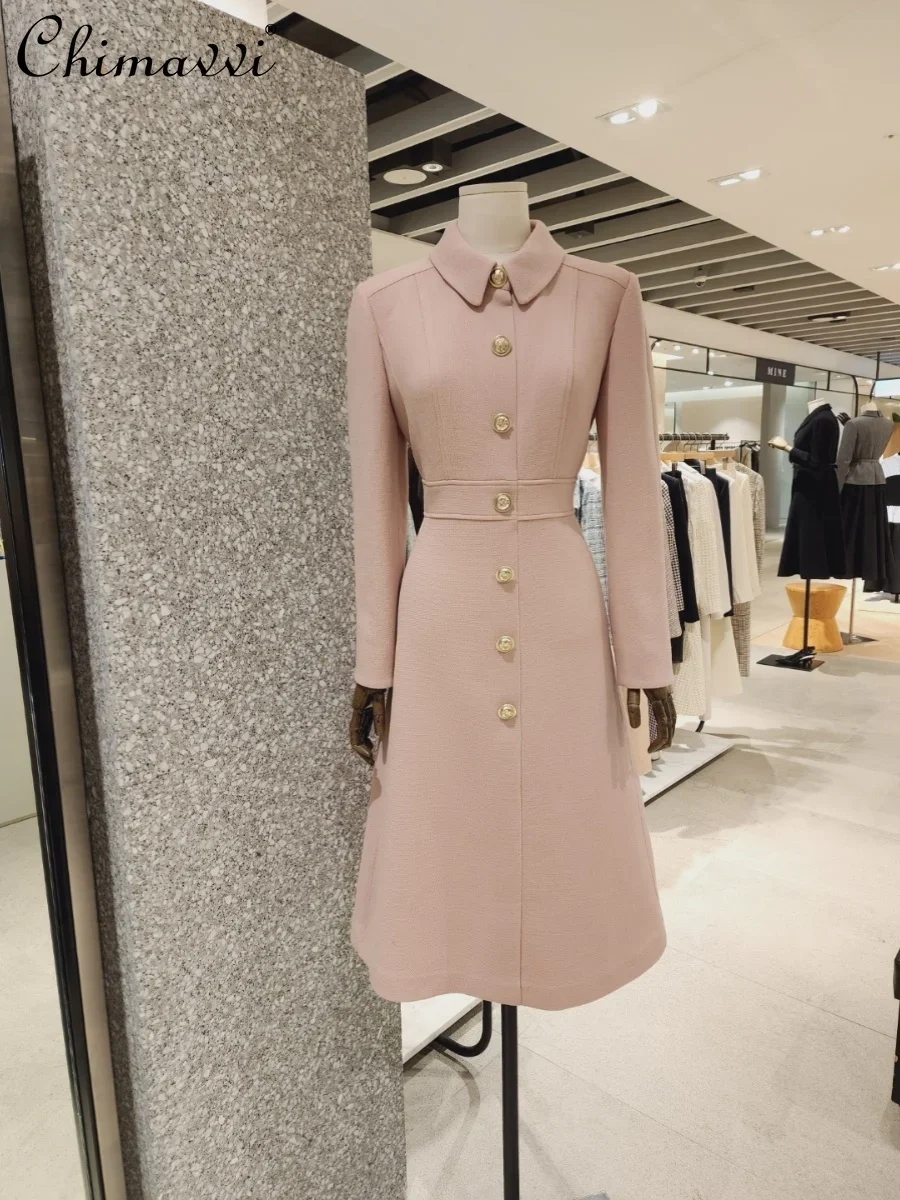2024 Spring and Autumn New Fashion Commuter Elegant Slimming Dress Sweet Single-Breasted Long Sleeve A- Line Dress for Women
2024 Spring and Autumn New Fashion Commuter Elegant Slimming Dress Sweet Single-Breasted Long Sleeve A- Line Dress for Women